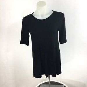 Limited Collection Womens Sz XS Solid Black Top